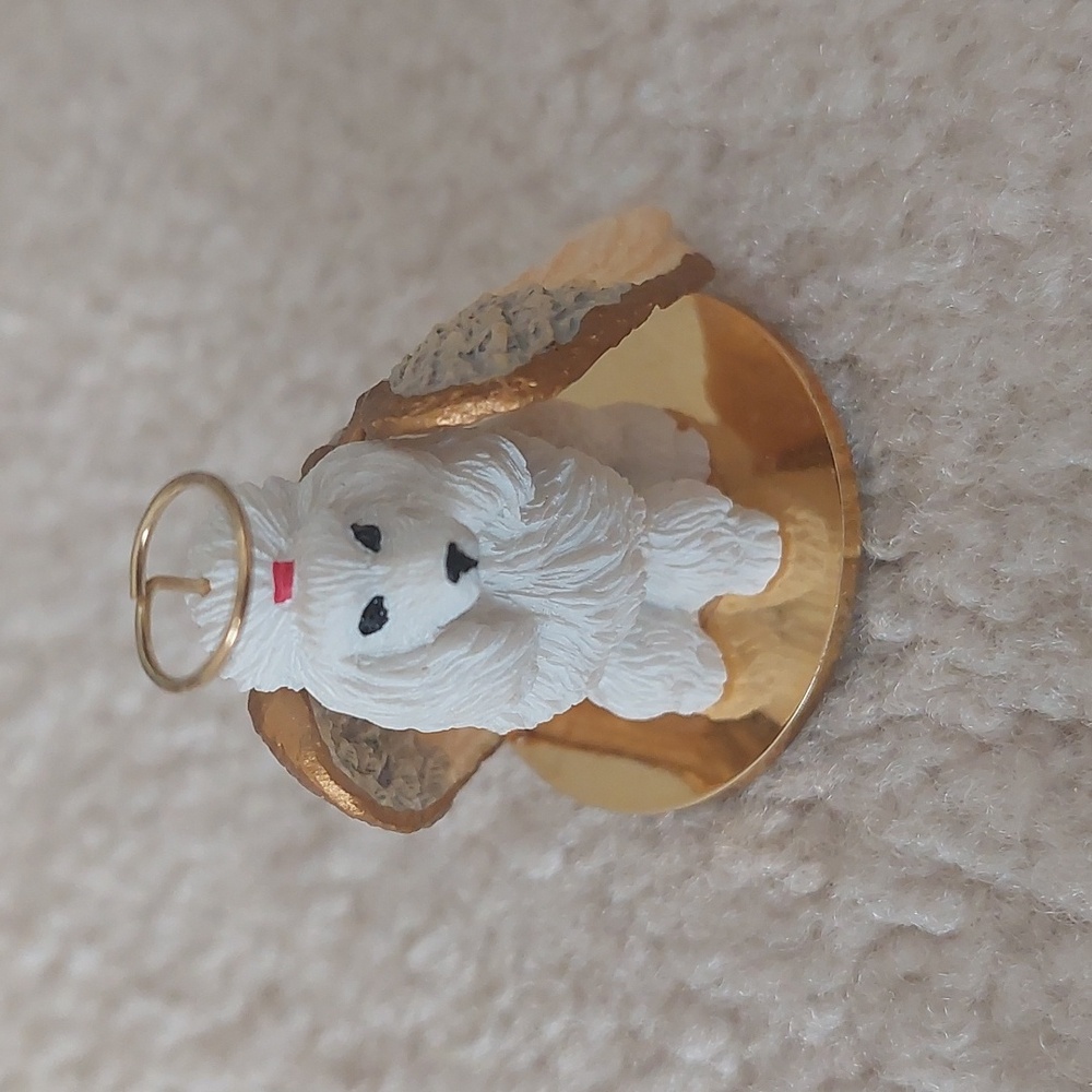 Angel Poodle Figurine